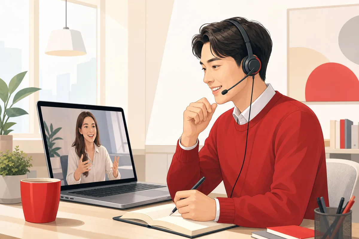 파워스피크 1:1 화상영어 수업